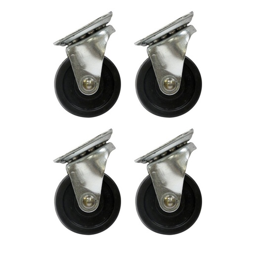 [8630 EL JORDAN] RODO NEGRO 6" CON SOPORTE 160MM GIRATORIO ROKACRAFT