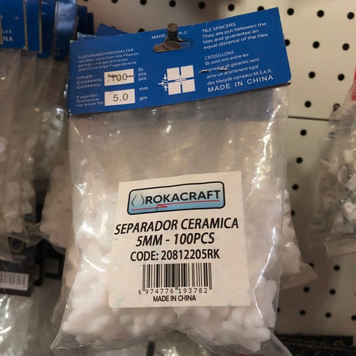 [3324] SEPARADOR PARA CERAMICA 5MM ROKACRAFT