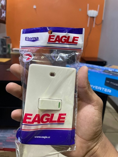 [2160E] SWITCH SENCILLO MARFIL 10A/125V  EAGLE