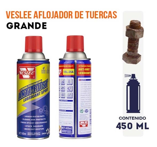 [BTH-8122] VESLEE AFLOJADOR DE TUERCAS VSL-26A 450ML BTH-8122