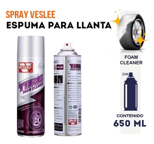 [VSL-5A] VESLEE LIMP.SPRAY LLANTA ESPUMA TIRE FOAM VSL-5A