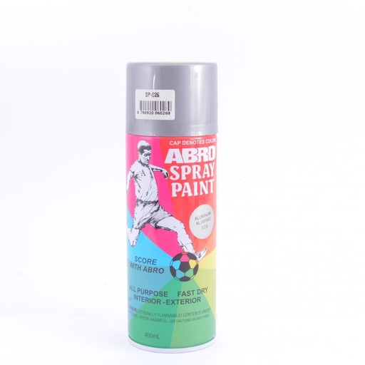 [02600] SPRAY  ABRO ALUMINIO BRILLANTE ABRO 026
