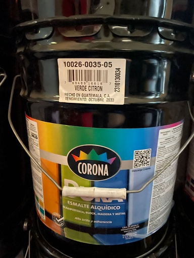 [2635-05] PINTURA CUBETA AC VERDE CITRON 2635-05