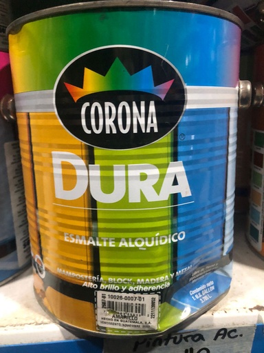 [2607-01 NUEVA] PINTURA GALON AC AMARILLO 2607-01