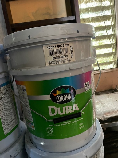 [2727-05] PINTURA CUBETA AG CORONA LATEX AMARILLO MOSTAZA 2727-05
