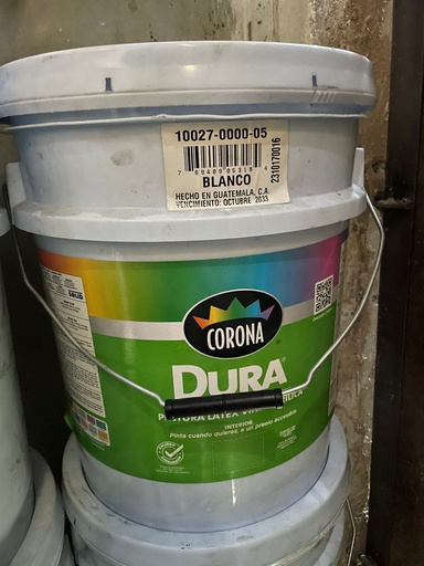 [2700-05] PINTURA CUBETA AG CORONA LATEX BLANCO 2700-05