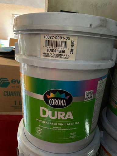 [2701-05] PINTURA CUBETA AG CORONA LATEX BLANCO HUESO 2701-05