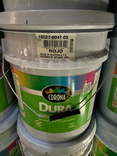 [2747-05] PINTURA CUBETA AG CORONA LATEX ROJO 2747-05