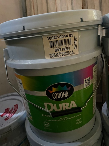 [2744-05] PINTURA CUBETA AG CORONA LATEX VERDE FRESCO 2744-05
