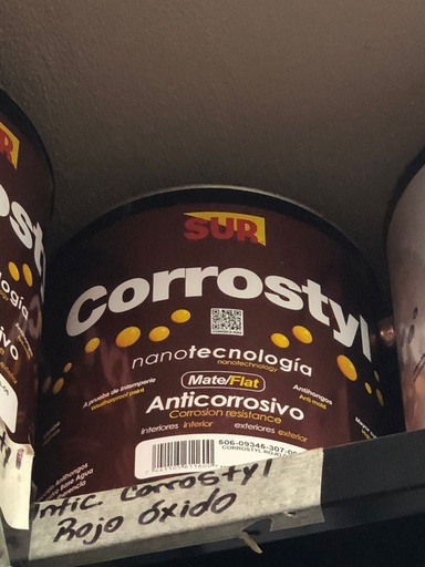 [09345-307-06] PINTURA ANTIC CORROSTYL  ROJO OXIDO 1 GALON 307-06