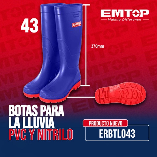 [ERBTL043]  BOTAS AZUL PROFESIONAL #43 EMTOP
