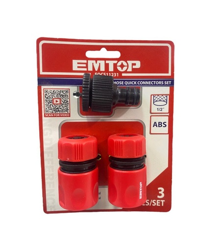 [ EQCS11231] EMTOP CONECTORES DE MANGUERAS 3PCS BTH-3360 EQCS11231