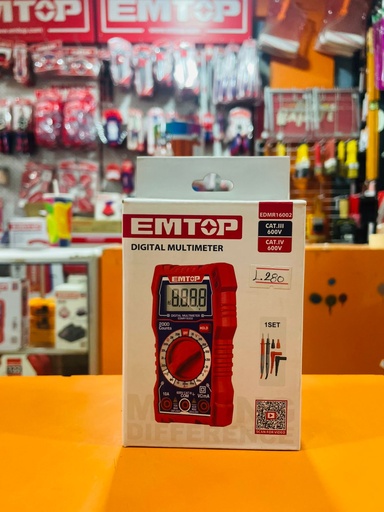 [ EDMR16002] EMTOP MULTITESTER DIGITAL 600V CAT.3 PEQUEÑO EDMR16002