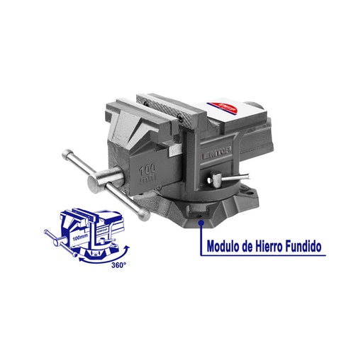 [EBVE0401] EMTOP PRENSA DE BANCO DE 4" PROFESIONAL EBVE0401