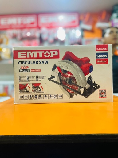 [ULCSW1852] EMTOP SIERRA CIRCULAR 1400W 7-1/4 INDU. BTH-3244 ULCSW1852