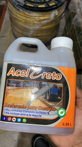 ACELCRETO ACELERANTE P/CONCRETO 900ML