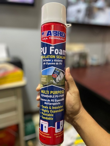 [PU-750] AISLADOR ESPUMA T/SPRAY 750ML ABRO PU FOAM -750