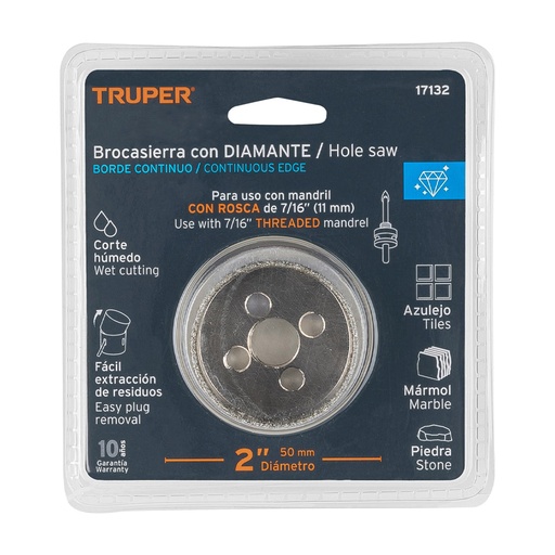 BROCA T/COPA 2 TRUPER COAZ-1 P/AZULEJO 17132
