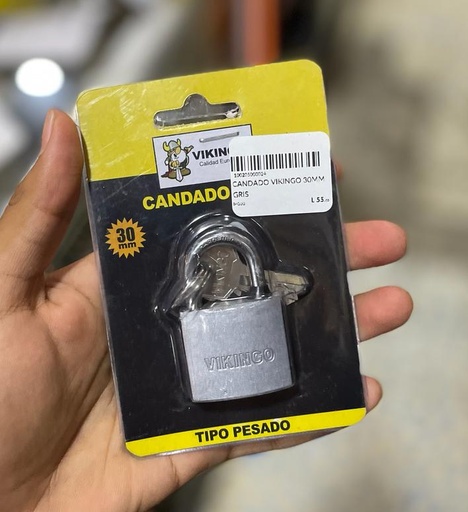 [IPG30] CANDADO VIKINGO 30MM GRIS 
