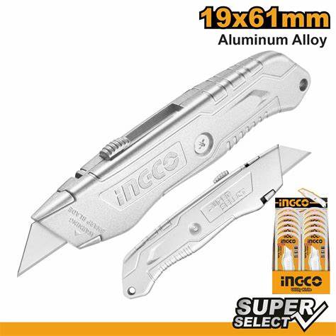 CUCHILLA CUTTER METALICA INGCO 19X61MM HKNS11615