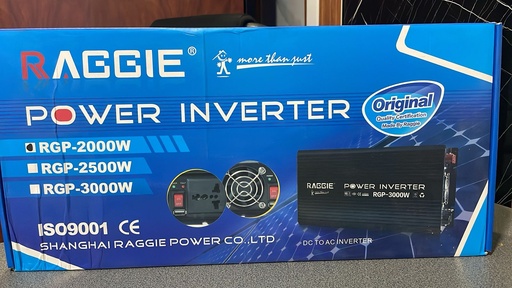[RGP-2000W] INVERSOR SOLAR INDUSTRIAL RAGGIE 2000W REALES