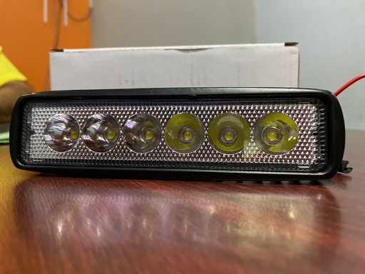 [78-104Y] LAMPARA PARA MOTO DE 6 NEGRA CAJA BLANCA 78-104Y