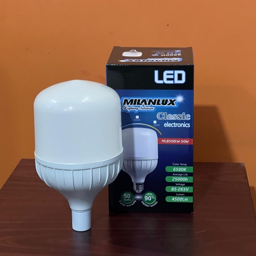 [MLB50D/W-50W] MILANLUX BOMBILLO LED 110V-220V 50W MLB50D/W-50W