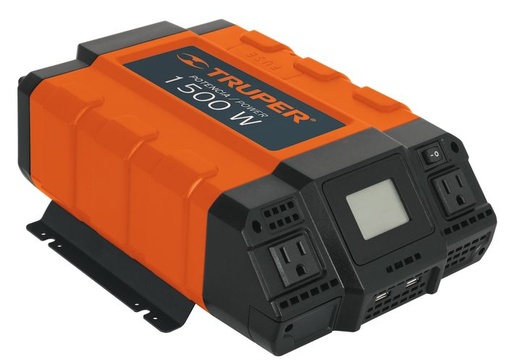 [10492] INVERSOR DE CORRIENTE PORTATIL 1500W TRUPER 10492