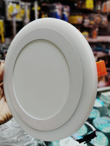 [LED-12+4W] LAMPARA LED REDONDA BLANCO Y ROJO 12+4W