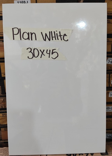 CERAMICA P/PARED 30X45 PLAN WHITE  (1METRO)