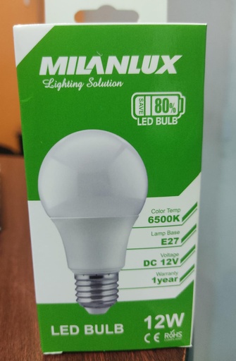 [MILANLUX] FOCO LED BULB 12W 12V 6500K MILANLUX