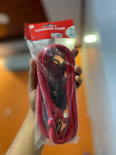 [095-2PC-1M] CUERDA MONTA CARGA ROJA (10X1M) LUGGAGE CORD