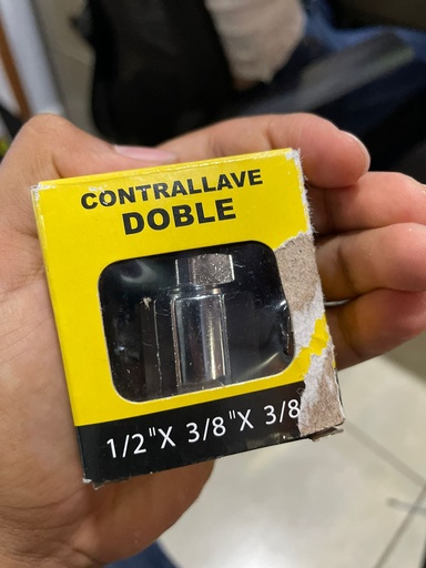 [DOBLE] VALVULA ANGULO DOBLE 1/2 X 3/8 X 3/8