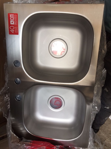 [KITCM-8000] LAVATRASTOS 2 PILAS SIN ESCURRIDOR C/ACCESORIOS INCOFEMAR