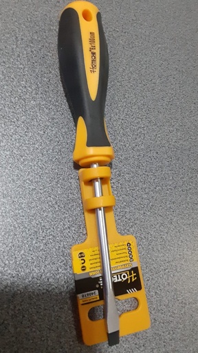 [240610] DESARMADOR 1PCS PLANO AMARILLO SL6.0X150MM X 1/4 HOTECHE 240610
