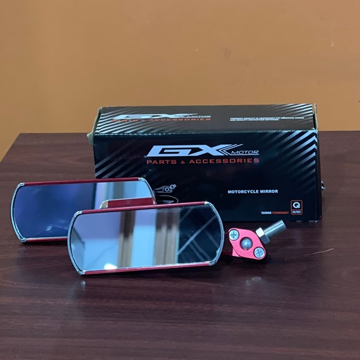 [ZH-H2900] MOTO ESPEJO UNIVERSAL ABS RECTANGULAR ROJO ZH-H2900