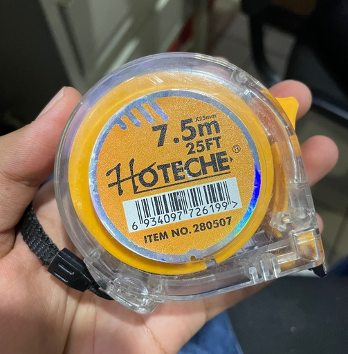 [280507] HOCHETE CINTA METRICA TRANSPARENTE 250X220MM 280507
