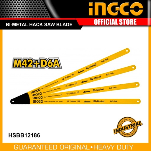 [HSBB12186] HOJA DE SEGUETA 18 DIENTES 12" INGCO