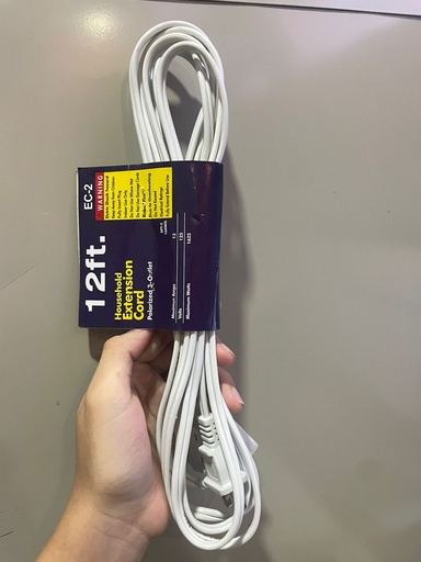 [EC-2 FT12] EXTENSION ELECTRICA 12" BLANCA SPT EC-2 ORION  