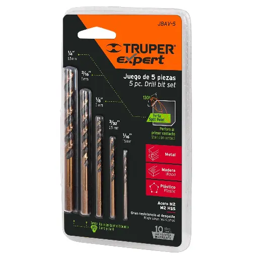[102251] BROCAS TRUPER EXPERT 5-PCS P-HIERRO