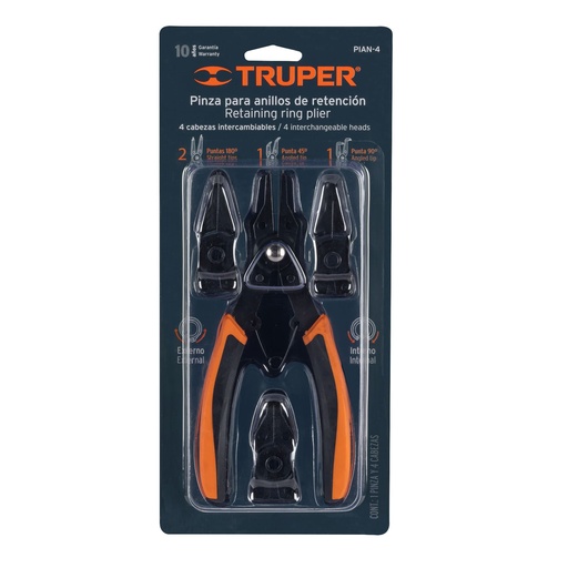 [17355] TENAZA P/ANILLOS RETEN PIAN-4 TRUPER 