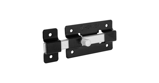 [47929] PASADOR DE BARRA P/PUERTA HERMEX 75MM NEGRO PAN-36