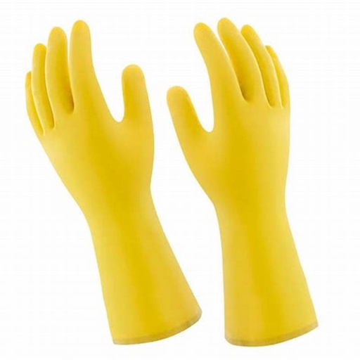 [000913] GUANTE HULE "M" HOUSEHOLD GLOVES AMARILLO PAR