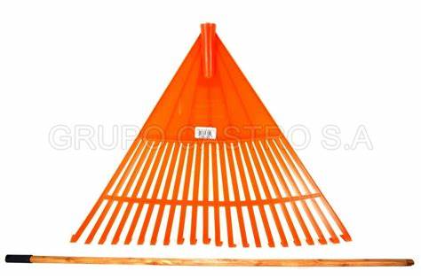 [57550] RASTRILLO ANARANJADO M/TOLSEN D/PLASTICO D/22 DIENTES 